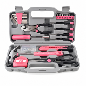 Hot Selling Small Multifunctional Pink Carbon Steel Household Repair <b>Tool</b> <b>Set</b> for DIY Installation and Disassembly - Product Image 1