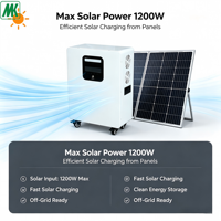 Système de Stockage d'Énergie Tout-en-un 25.6V 120Ah 3Kwh, Batteries Nouvelles Énergies, Panneaux Solaires 590W avec Onduleur Solaire