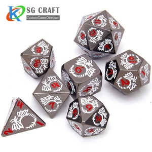 Dés de <span class=keywords><strong>jeu</strong></span> <span class=keywords><strong>en</strong></span> vrac avec logo personnalisé <span class=keywords><strong>en</strong></span> gros Dragon <span class=keywords><strong>en</strong></span> métal à l'intérieur de pierres précieuses <span class=keywords><strong>Jeu</strong></span> de dés polyédriques du MDN - Product Image 4