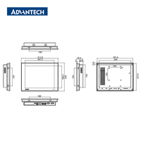 PC industriel Advantech 12,1 pouces TPC-125H avec écran tactile HMI, Atom E3845, IP66, C1D2, antidéflagrant, RS485 pour l'industrie pétrolière et gazière