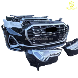 Parachoques delantero con parrilla y radar para Audi Q3 RS3 (2021-2025), kit de carrocería para ensamblaje de panel de radiador y seguro de <span class=keywords><strong>coche</strong></span> - Product Image 6