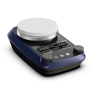 Beheizter Magnetrührer Neuerscheinung LCD Korrosionsbeständige Keramikbeschichtete Aluminium 5-Zoll-Platte Magnetrührer mit Timer - Product Image 1