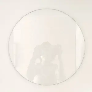 Vajilla de vidrio templado plano, platos de cargador transparentes para boda, venta al por mayor, 2020