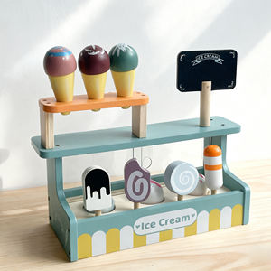 Ensemble de jouets de comptoir de crème glacée en bois pour enfants - Product Image 5