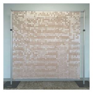 <b>Backdrop</b> Display Stage Decoration Adjustable Size Sequin Wall <b>Backdrop</b> <b>Stand</b> Strong Drap Pipe <b>Stands</b> Frame - Product Image 1