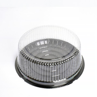 Boîtes à gâteaux rondes en PET transparentes jetables écologiques Yuxuan de 9 pouces pour la nourriture pour bébés et la vente en gros