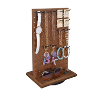 Support de présentation rotatif en MDF pour bijoux, sur mesure, nouveau design, pour boutique de cadeaux