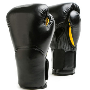 Guantes de boxeo profesionales de cuero PU y piel de vaca en venta, guantes de boxeo de cuero PU de alta calidad con logo personalizado. - Product Image 1