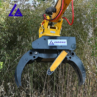 Tête de coupe hydraulique anti-corrosion à fonctionnement fluide pour l'abattage d'arbres montée sur excavatrice, idéale pour les opérations forestières en montagne
