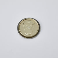 Couvercles de boîtes de conserve rondes en aluminium pour boissons gazeuses, bière, etc., avec anneau de traction de qualité alimentaire, faciles à ouvrir, avec impression personnalisée
