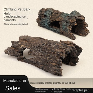 Piattaforma da arrampicata per animali domestici <span class=keywords><strong>grotta</strong></span> tartaruga affondato lucertola palazzo evitando casa scorpione rettile paesaggio albero corteccia - Product Image 2