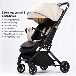 Carriola Plegable y Ajustable JXB con Barra <span class=keywords><strong>de</strong></span> Empuje, Sombrilla Portátil <span class=keywords><strong>para</strong></span> Bebés Recién Nacidos e Infantes - Product Image 6