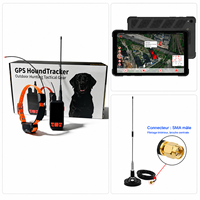 Traceur GPS pour chien de chasse en temps réel GUPTOMES Bolrok Elite 4G LTE VHF longue portée avec tablette pour véhicule, antenne de voiture, IP68