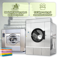 BLCC 50-150kg Washing Machine with Dryer Laundry Equipment Hotel Laundry Machine Washer Extractor Tumble Dryer Complete Set