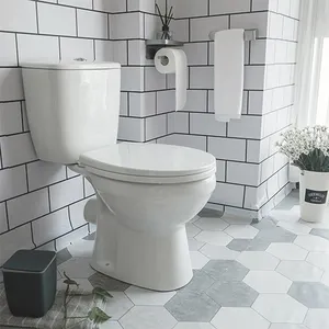 Avrupa tarzı tuvalet Wc Vitra paketi Wc yerçekimi kızarma yuvarlak Commode tuvalet lavabo için seramik sıhhi tesisat gereçleri