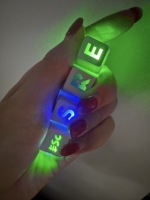 Keycap lumineux anti-stress pour clavier mécanique, porte-clés Fidget à clic, jouet sensoriel multicolore anti-stress