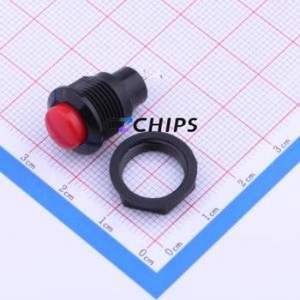 PB-01-PP-R Push Button Switch Switch No Lock Round Button Through Hole 3A - Product Image 1