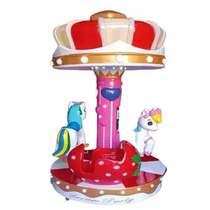 Venta caliente comercial Merry carrusel rides Kids 3 Player Popular Carousel Ride para la venta