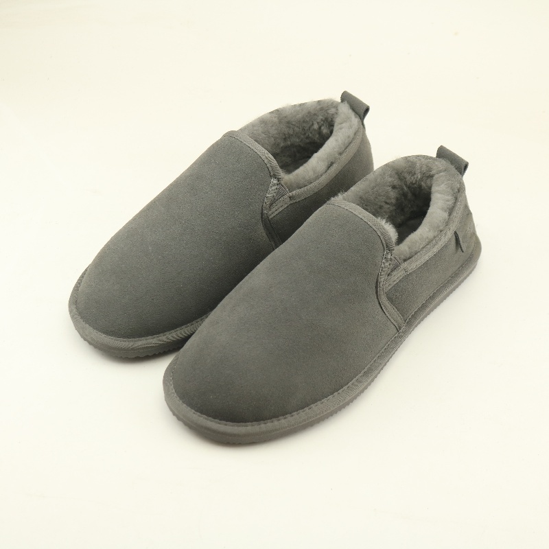 Mens slippers TPR Outsoles Sheepskin Lining