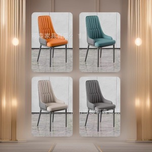 Chaise de salle à manger moderne à dossier haut et rembourrée pour la maison, l'hôtel et les salles de réunion - Product Image 5