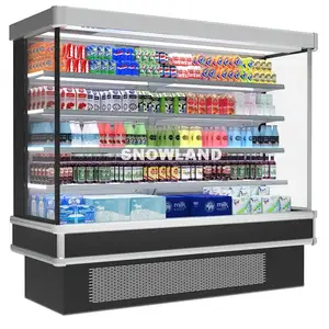 Eingebauter kommerzieller Supermarkt-Mehrstöckiger offener Kühlschrank mit Schaukasten-Kühlerkühlschrank