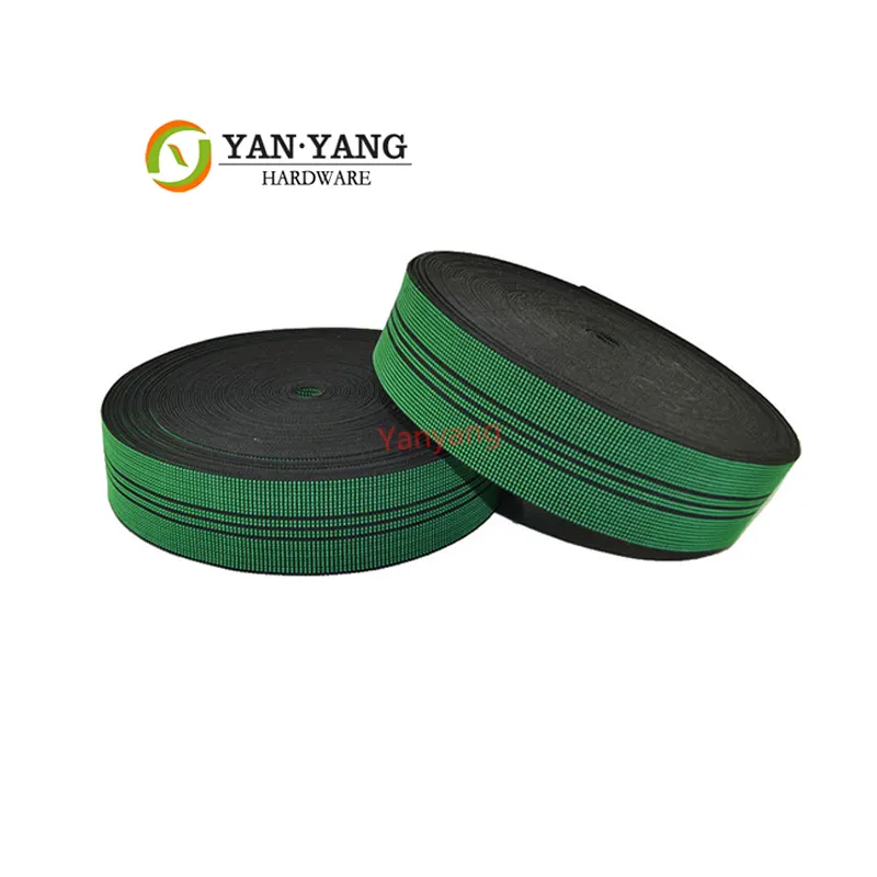 Yanyang Factory Sale High Stretch Elastic Sofa Polyester Webbing Tape 25MM Elastic Webbing