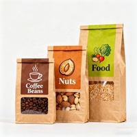 Sachets refermables en papier kraft laminé plastique, personnalisables avec logo, pour thé, café, aliments, écologiques, biodégradables, CMYK/Pantone, anti-odeur