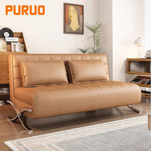 Puruo thời trang mới Bắc Âu Ý Châu Âu Ý sang trọng <span class=keywords><strong>Chester</strong></span> màu đen <span class=keywords><strong>SOFA</strong></span> PHÒNG KHÁCH gấp <span class=keywords><strong>Sofa</strong></span> giường - Product Image 4