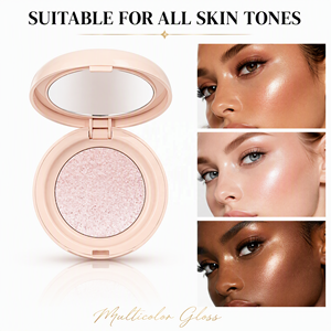 Bronceador e Iluminador Vegano con Logotipo Personalizado, <span class=keywords><strong>Polvo</strong></span> Prensado Brillante, Iluminador en Crema con Textura en <span class=keywords><strong>Polvo</strong></span>, 5 Colores, Maquillaje Facial - Product Image 1