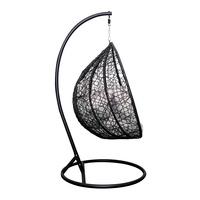Fauteuil suspendu à haute capacité de charge avec coussin respirant pour extérieur, idéal pour balcon et terrasse