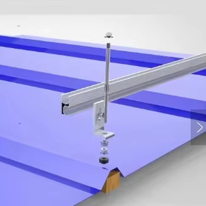 Soporte de Fijación para Panel Solar en Forma de L, de Bajo <span class=keywords><strong>Precio</strong></span>, Sistema de Montaje en Techo de Aluminio para Techos Metálicos - Product Image 2