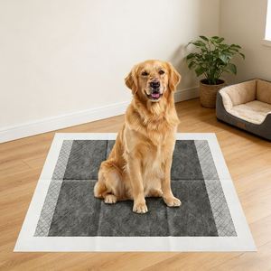 Tapis d'entraînement pour chiens en charbon de bambou OEM personnalisés, jetables, super absorbants, désodorisants, pour l'urine des animaux de compagnie, vente en gros - Product Image 4