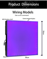 Vente chaude Usine Éblouissant 3D Infinity Miroir Magnétique DMX LED DJ Piste De Danse pour Fête D'anniversaire De Mariage Graduation Stage