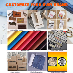 <span class=keywords><strong>Jean</strong></span> droit taille mi-haute pour femme avec logo personnalisé, coupe droite classique, plissé, orné de boutons, respirant et écologique – Idéal pour l'été - Product Image 5