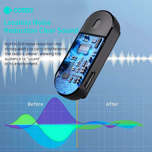 COTECi Lapel Mic Plug And Play Wireless Mic Noise Cancelling Mini <strong>Microphone</strong> Wireless Lavalier <strong>Microphone</strong> For IPhone IPad - Product Image 3