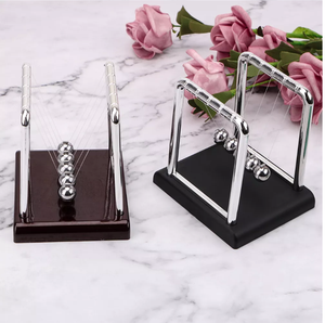 Decoración de mesa de escritorio, Bola de péndulo de Metal, ciencia física - Product Image 5