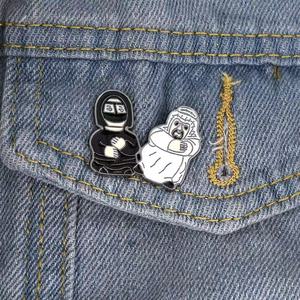 En gros, épingles en métal à l'effigie de personnages de dessins animés, badges amusants, broches décoratives, épingles émaillées <span class=keywords><strong>Sumo</strong></span> Fitness Man pour vêtements et sacs, en stock - Product Image 4