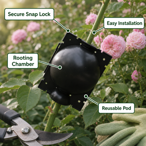 Boule d'enracinement de plantes en plastique moderne Outil de greffage de <span class=keywords><strong>pot</strong></span> de semis de propagation en couches d'air pour jardin - Product Image 3