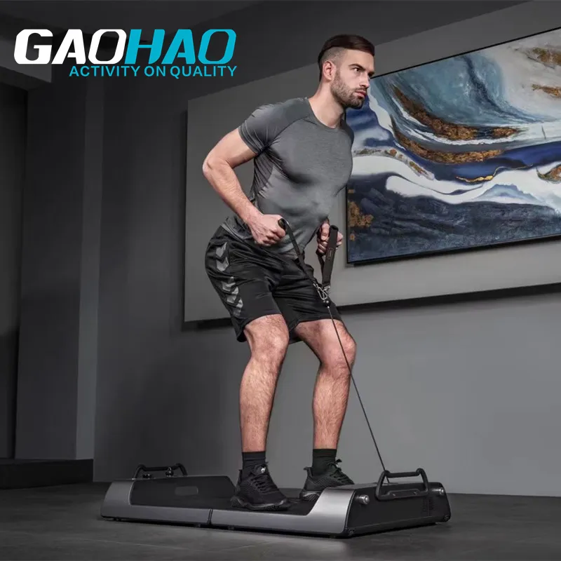 GAOHAO फिटनेस वजन उठाने प्रशिक्षण स्टेशन वजन उठाने मंच इलेक्ट्रिक प्रतिरोध प्रणाली इनडोर फिटनेस