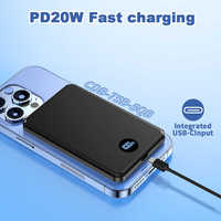 Logo personnalisé Mini Power Bank 5000mah Chargeur mobile Nouveau produit Cadeau promotionnel Matériau en alliage d'aluminium Puissance de sortie 20W