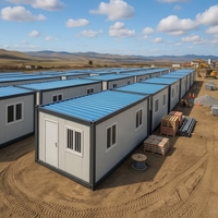 Maison conteneur portable en acier, cabine préfabriquée, abri modulaire déplaçable pour bureau, habitation ou espace événementiel