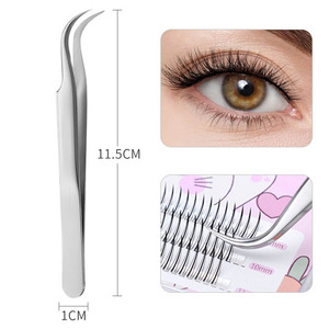 Pince à cils en acier inoxydable de marque privée pour filles populaires Pointe pointue Volume Extension de cils <span class=keywords><strong>Twizzler</strong></span> à faible quantité minimale de commande - Product Image 3