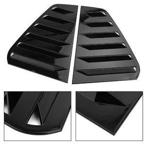 Accessori Esterni Economici Modificati per <span class=keywords><strong>Volkswagen</strong></span> Golf 7 GTI R MK7 7.5 2013-2016, Tendine per Finestrini Triangolari Posteriori Nere - Product Image 4