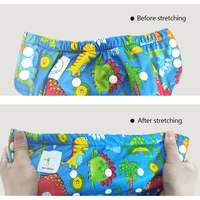 Couches lavables en bambou pour bébé, 5 pièces, en tissu, pantalon d'entraînement pour bébé, couches imprimées