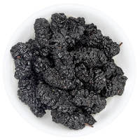 China Sichuan Zwarte Zoete Gedroogde Moerbeien Graad A 15kg Bulk Vacuümverpakking AD-proces voor consumptie
