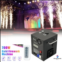 Machine à étincelles 600W pour fêtes en intérieur, mariages, discothèques, spectacles de DJ, portée de 3-5 m, télécommande, machine à feux d'artifice