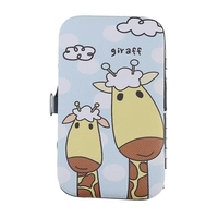 Kit de coupe-ongles portable classique 7 en 1 en acier inoxydable avec motif de dessin animé, boîte de couleur et logo personnalisé