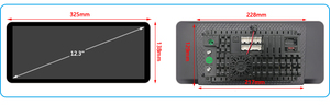 12.3 "1920*720 QLED Android universel autoradio lecteur DVD pour toutes les voitures prise en charge appel téléphonique par carte SIM Navigation GPS - Product Image 6