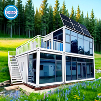 Maison conteneur extensible de 40 pieds de haute qualité, prête à être expédiée, petite villa en acier, directement de l'usine