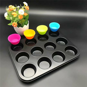 12 Tasse <span class=keywords><strong>Mini</strong></span> <span class=keywords><strong>Muffin</strong></span> form Antihaft pfanne Kuchen form <span class=keywords><strong>Backform</strong></span> - Product Image 3